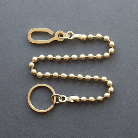 ショート ブラス ウォレット チェーン(6.5mm) | Short brass wallet chain 6.5mm