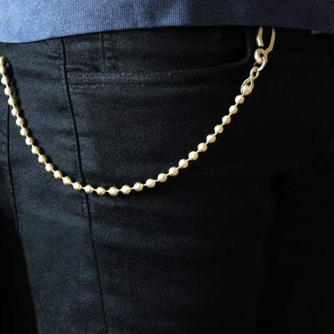 ショート ブラス ウォレット チェーン(6.5mm) | Short brass wallet chain 6.5mm