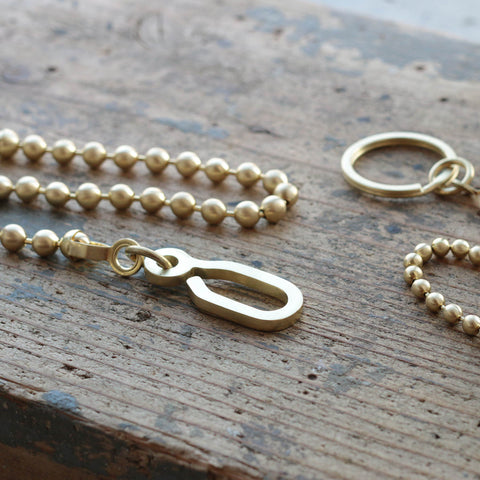 ショート ブラス ウォレット チェーン(6.5mm) | Short brass wallet chain 6.5mm