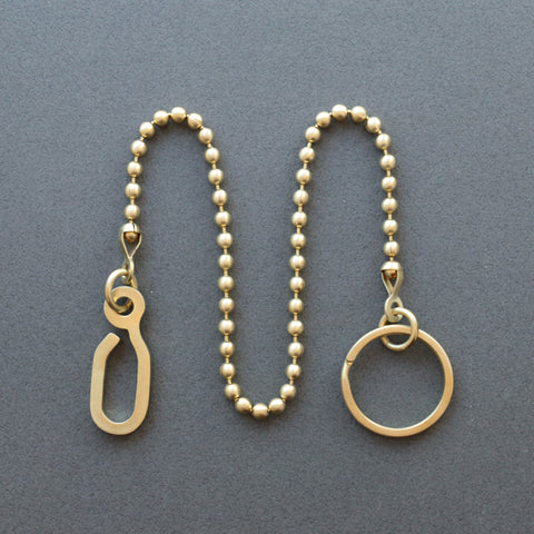 ショート ブラス ウォレット チェーン(4.6mm) | Short brass wallet chain 4.6mm