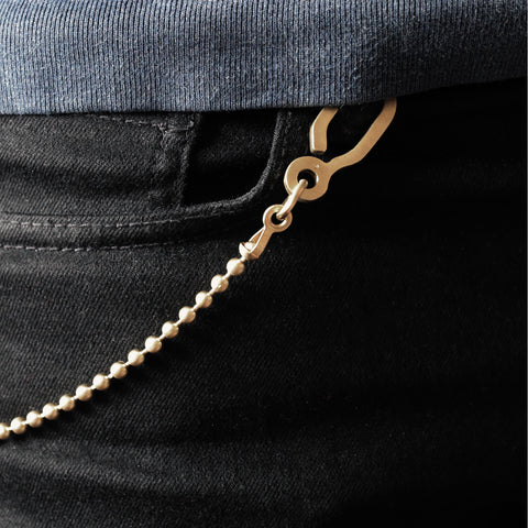 ショート ブラス ウォレット チェーン(4.6mm) | Short brass wallet chain 4.6mm