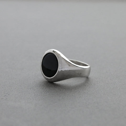 シグネット リング 07 - ブラック オニキス | Signet ring 07 - black onyx