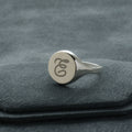 Serpent Letter Signet Ring