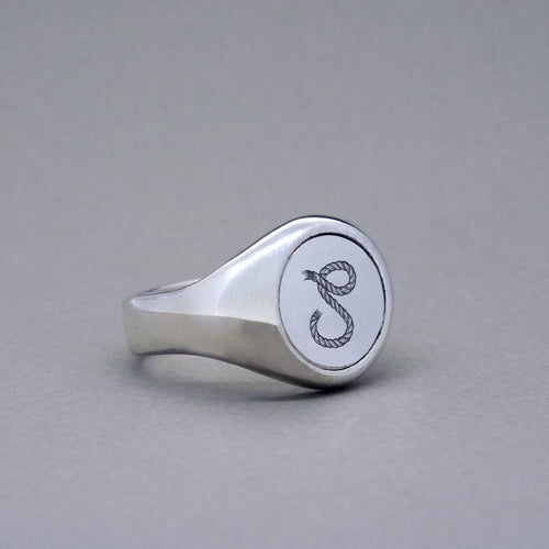 Dalmatian Japser Signet Ring