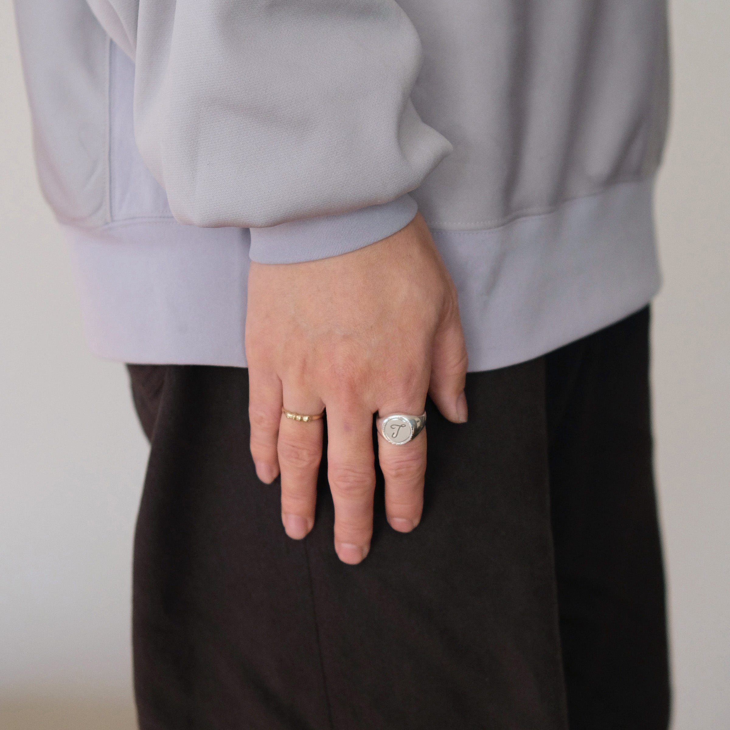 Dalmatian Japser Signet Ring