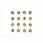 ダルメシアン ジャスパー スリム シグネット リング