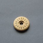Compass Rose Bar End Caps - Brass