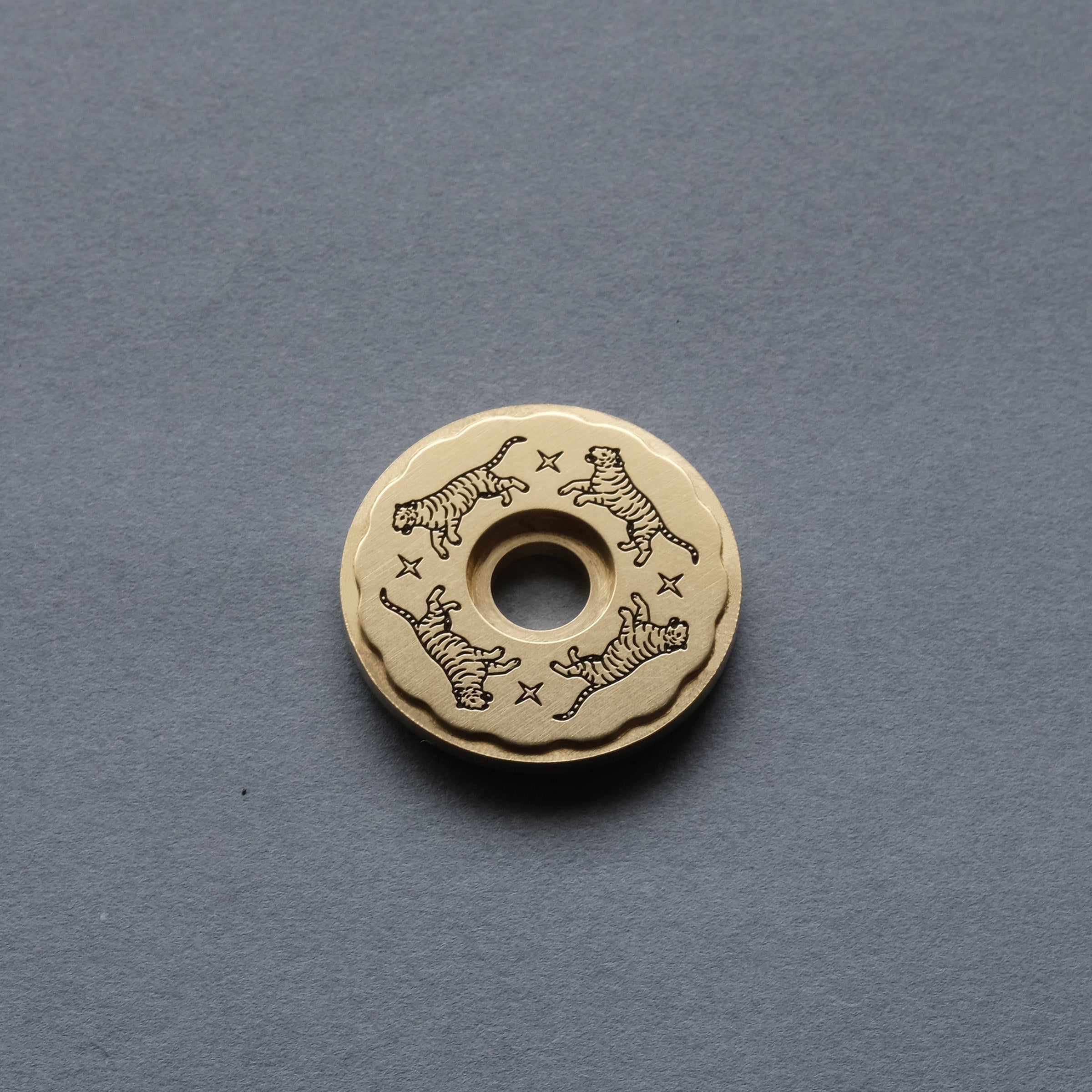 Tiger Bar End Caps- Brass