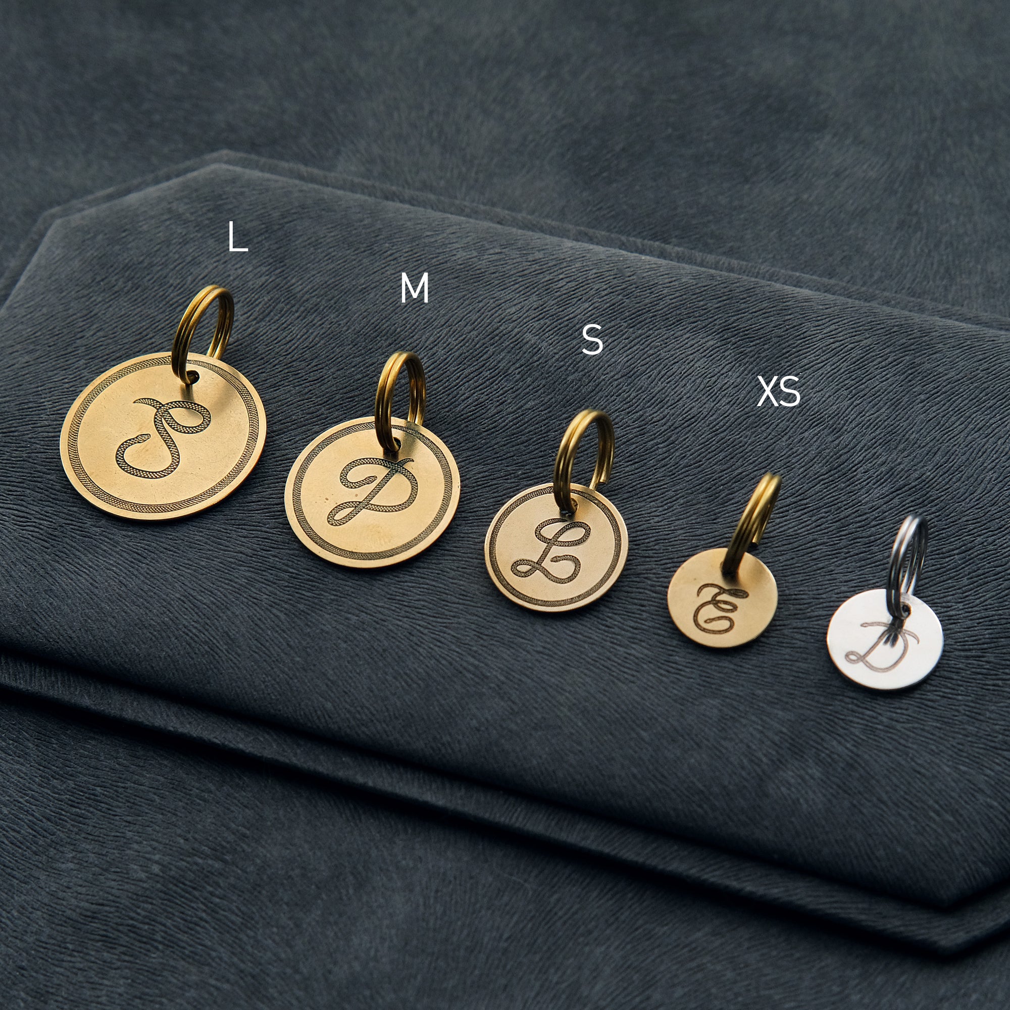 イニシャル迷子札 - スネーク | Initial Pet Tag - Snake