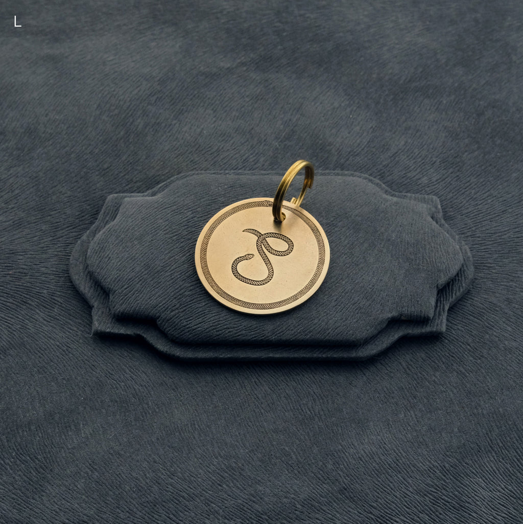 イニシャル迷子札 - スネーク | Initial Pet Tag - Snake