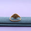 スリム オーバル シグネット リング 13号 - マット / トルマリン / K18メッキ  | Slim Oval Signet Ring #13 - matte finish / Tourmaline / 18K plating