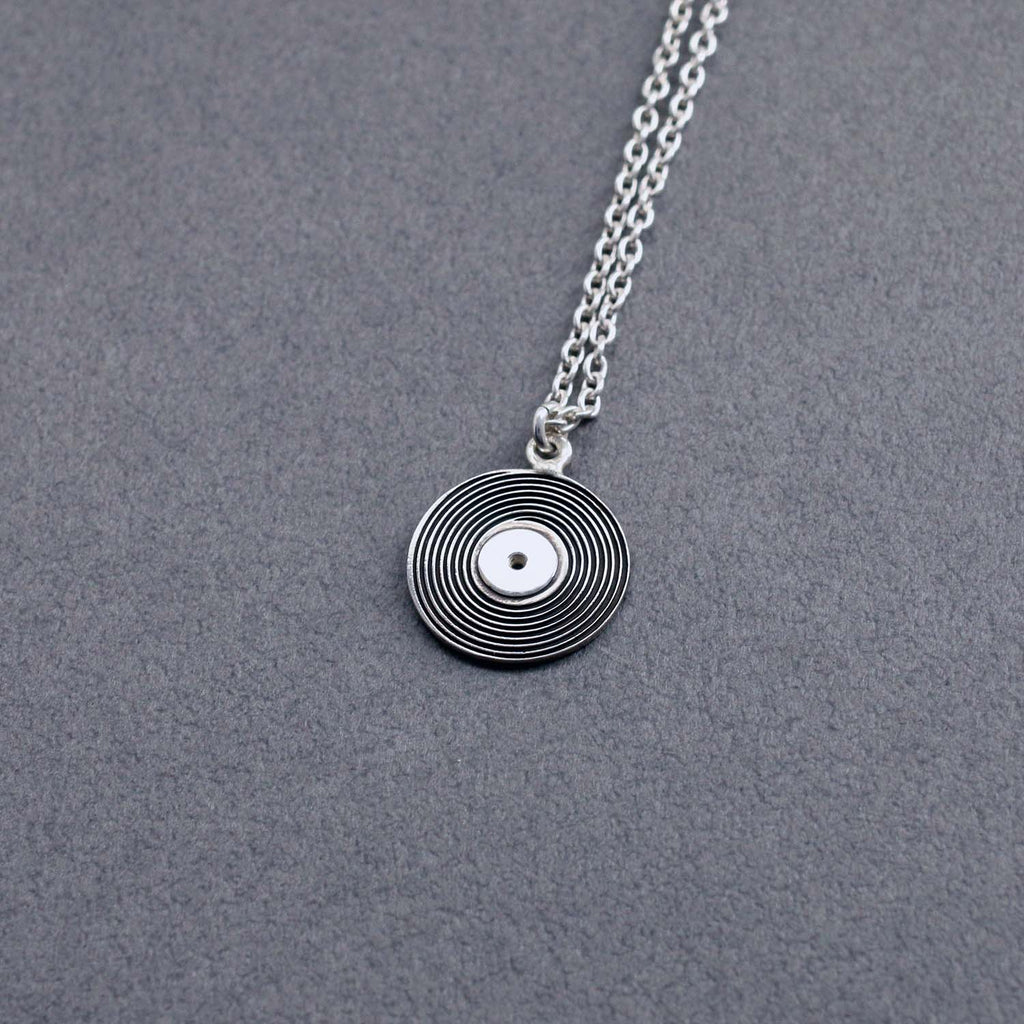 レコード ネックレス L | Vinyl record necklace L