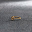 スカル アンド フラワー リング — 11号 マット K18メッキ（サンプル品） | Skull and flower ring — #11, matte finish, 18K gold plated