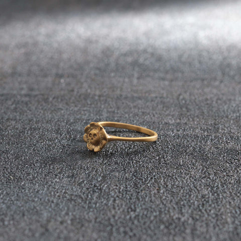 スカル アンド フラワー リング | Skull and flower ring