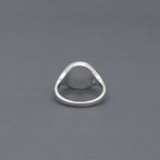 スリム ブラック オニキス シグネット リング | Slim black onyx signet ring