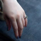 スリム ダルメシアン ジャスパー シグネット リング | Slim dalmatian jasper signet ring