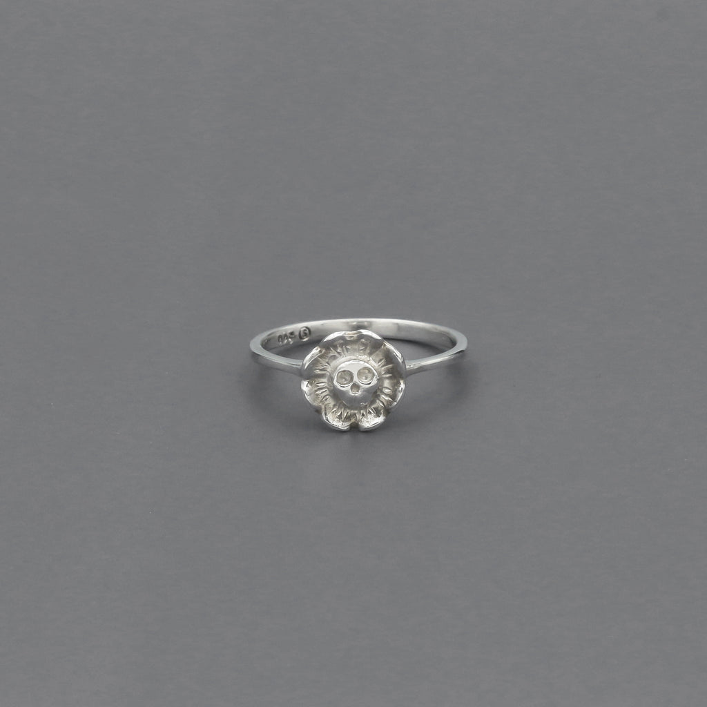 スカル アンド フラワー リング | Skull and flower ring
