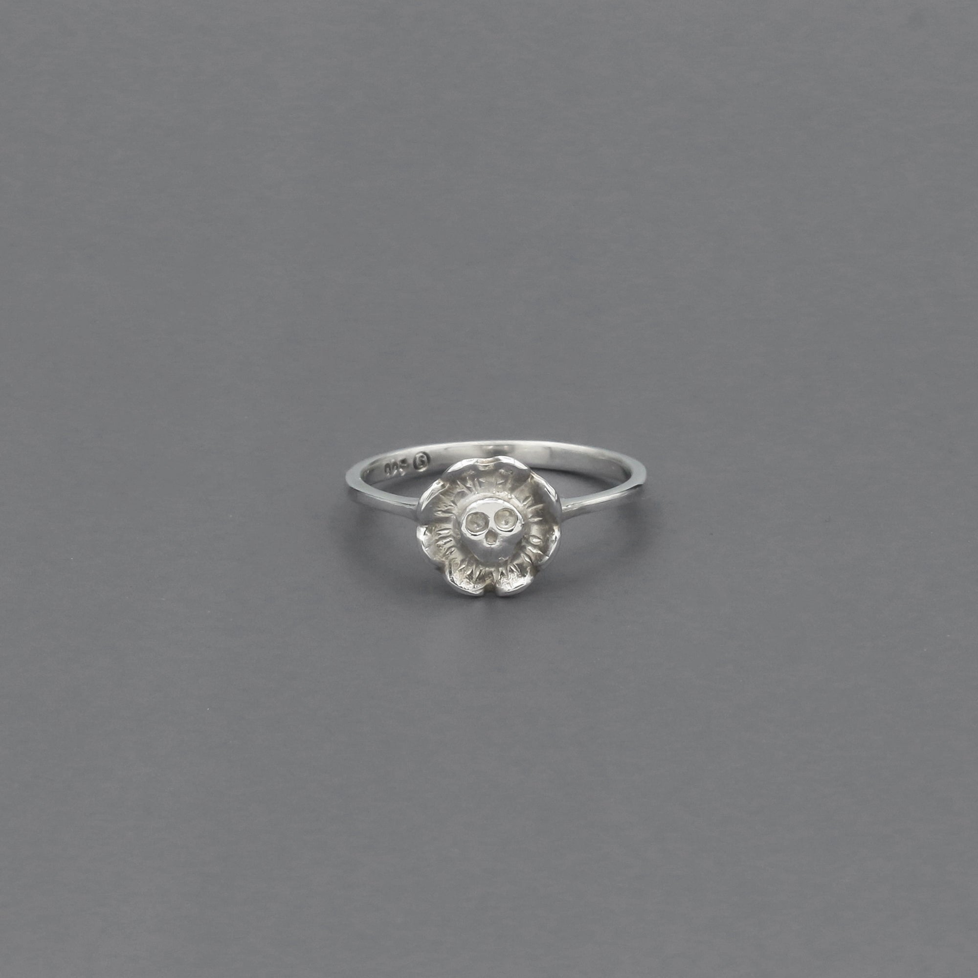 スカル アンド フラワー リング | Skull and flower ring