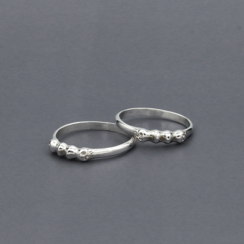 トゥー スカルズ リング | Two skulls ring