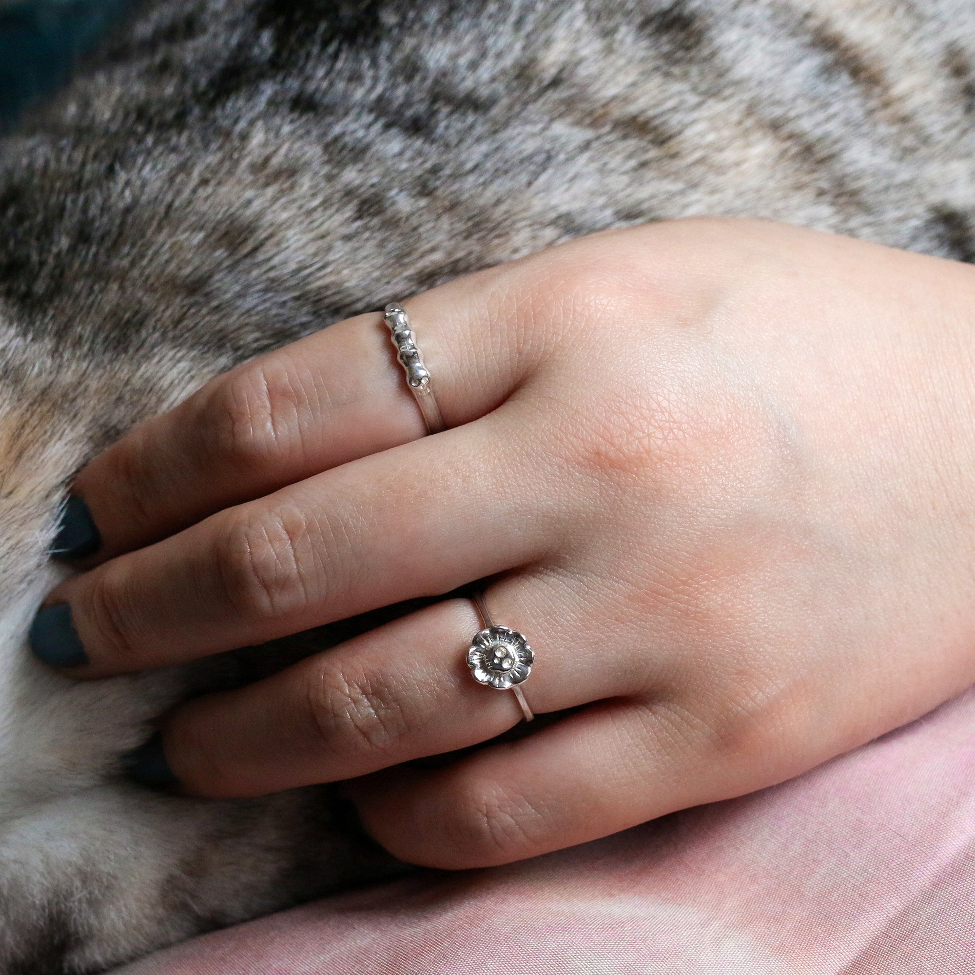 トゥー スカルズ リング | Two skulls ring