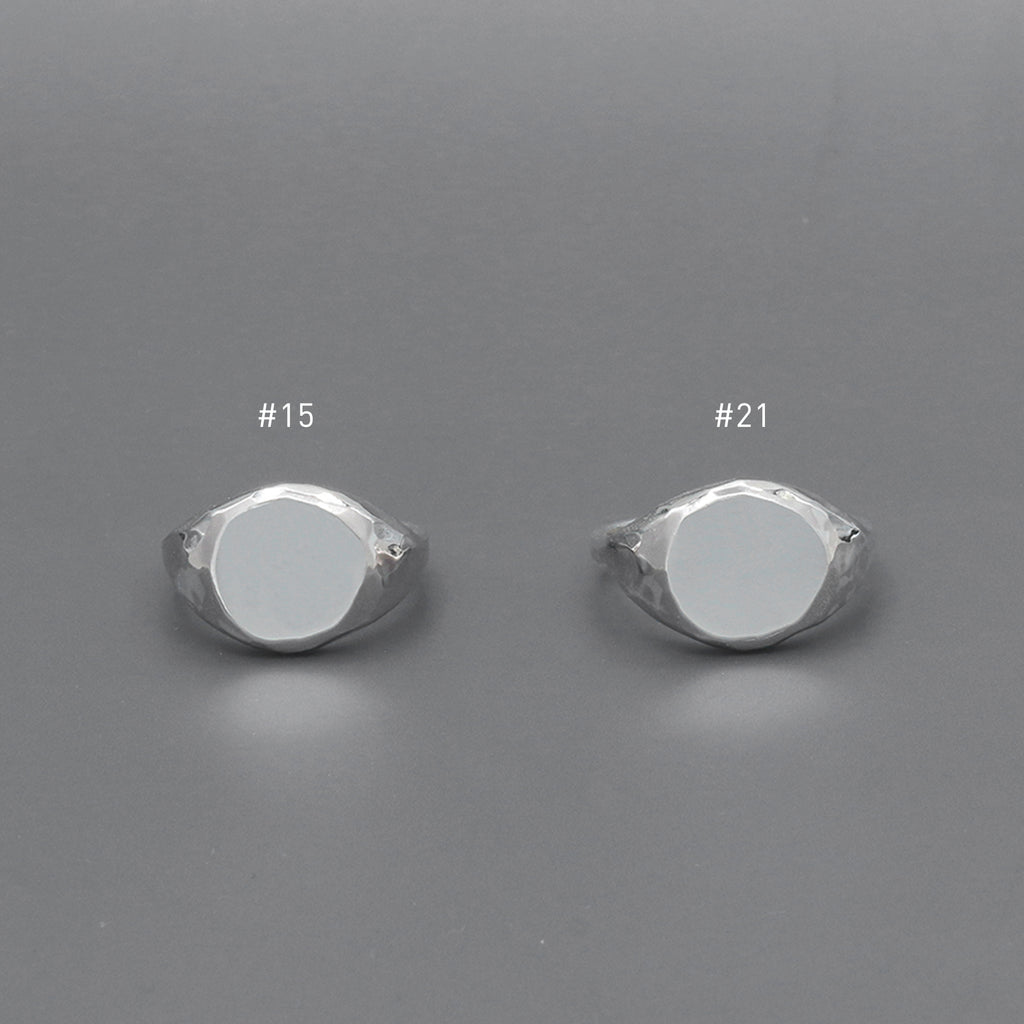 ファセット シグネット リング | Faceted signet ring