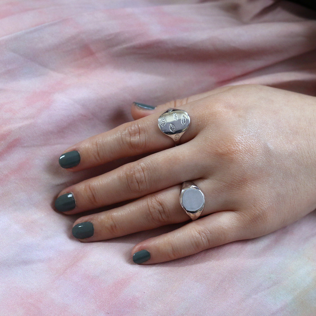 ファセット シグネット リング | Faceted signet ring