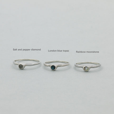 カーヴィー ストーン リング  | Curvy Stone Ring